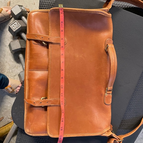 Vintage Coach leather briefcase cognac brown - Picture 9 of 12